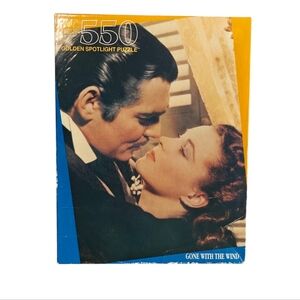 VINTAGE NWOT 1991 Gone With The Wind 550 Piece Jigsaw Puzzle Golden Spotlight